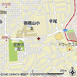 京都府宇治市木幡御蔵山45-8周辺の地図
