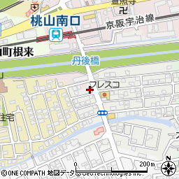 京都信用金庫　南桃山支店周辺の地図