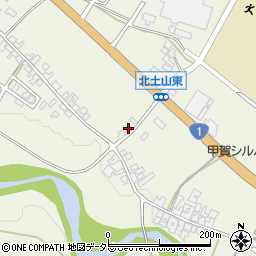 滋賀県甲賀市土山町北土山597周辺の地図
