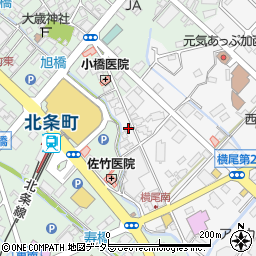 兵庫県加西市北条町横尾325-3周辺の地図