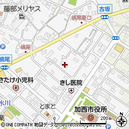 兵庫県加西市北条町横尾590周辺の地図