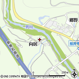 愛知県岡崎市桜井寺町向居周辺の地図