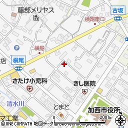 兵庫県加西市北条町横尾1122周辺の地図