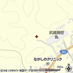 愛知県新城市長篠大通寺山周辺の地図