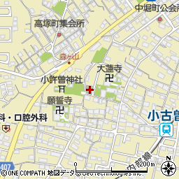 小古曽町公民館周辺の地図