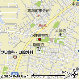 小許曽神社周辺の地図