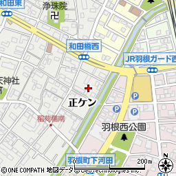 愛知県岡崎市上和田町正ケン周辺の地図