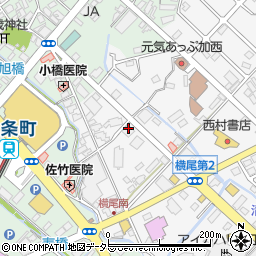 兵庫県加西市北条町横尾317-1周辺の地図