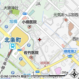 兵庫県加西市北条町横尾325周辺の地図