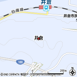 岡山県新見市井倉周辺の地図