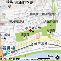 泰長老公園周辺の地図