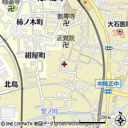 京都府宇治市木幡正中15周辺の地図