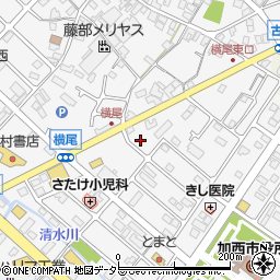 兵庫県加西市北条町横尾1136周辺の地図