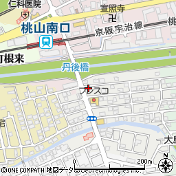 近藤塾　桃山南口教室周辺の地図