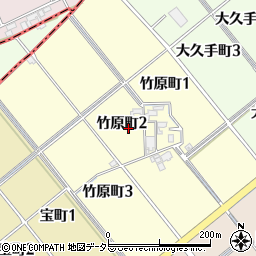 愛知県碧南市竹原町周辺の地図
