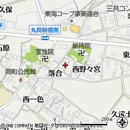 愛知県岡崎市岡町西野々宮18周辺の地図