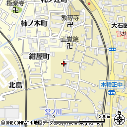 京都府宇治市木幡正中16周辺の地図