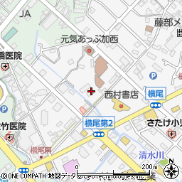 兵庫県加西市北条町横尾168周辺の地図