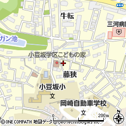 愛知県岡崎市戸崎町藤狭周辺の地図