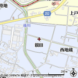 愛知県常滑市久米親田165周辺の地図