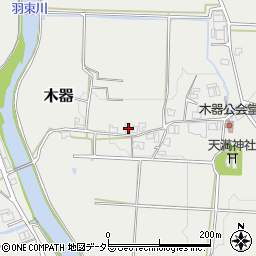 兵庫県三田市木器608周辺の地図