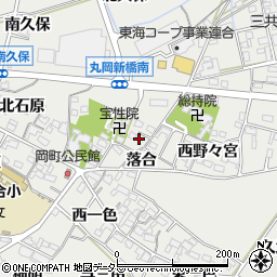 愛知県岡崎市岡町寺屋敷10周辺の地図