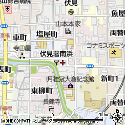 月桂冠株式会社　本店総務部周辺の地図