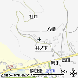 愛知県新城市須長八幡周辺の地図