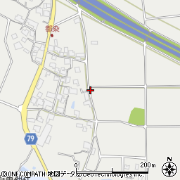 兵庫県加西市都染町周辺の地図