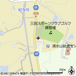 兵庫県三田市尼寺835周辺の地図