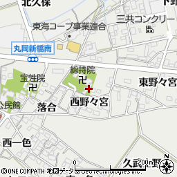 愛知県岡崎市岡町西野々宮15周辺の地図