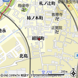 京都府宇治市六地蔵紺屋町周辺の地図