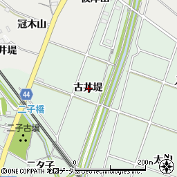 愛知県安城市桜井町古井堤周辺の地図