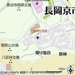 京都府長岡京市光風台6-7周辺の地図