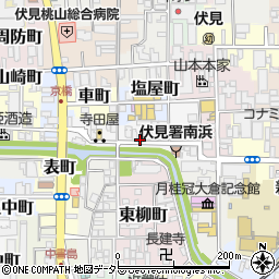 京都府京都市伏見区南浜町周辺の地図