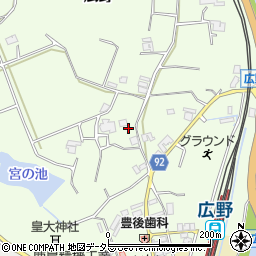 兵庫県三田市広野622周辺の地図