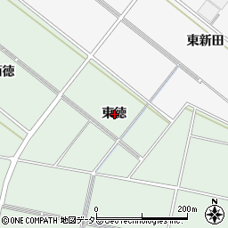 愛知県安城市桜井町東徳周辺の地図