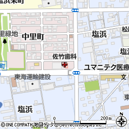 佐竹歯科医院周辺の地図