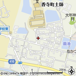 兵庫県姫路市香寺町土師607-13周辺の地図