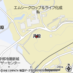 愛知県新城市大海（井原）周辺の地図