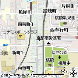 京都京町郵便局周辺の地図