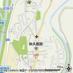 兵庫県三田市加茂1212周辺の地図