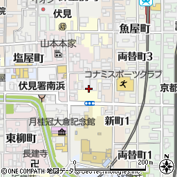 京都府京都市伏見区丹後町周辺の地図