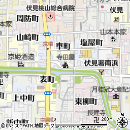 寺田屋周辺の地図