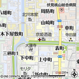 京都府京都市伏見区山崎町364周辺の地図