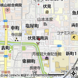 ＫＦ－Ｐａｒｋ伏見南浜町駐車場周辺の地図