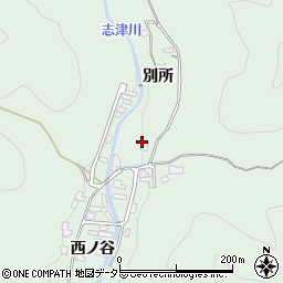 京都府宇治市炭山別所周辺の地図