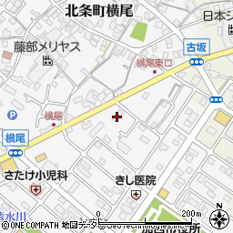 兵庫県加西市北条町横尾617-1周辺の地図