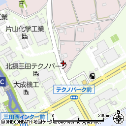 兵庫県三田市下相野1187周辺の地図