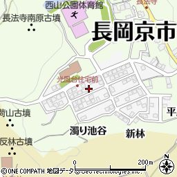 京都府長岡京市光風台6-4周辺の地図